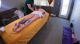 During the massage session, things heated up quickly. I ended up getting fucked hard with deep thrusts.