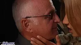 Playful 18-Year-Old Teen Seduces Grandpa, Fucks Hard, Swallows Cum