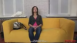 brunette teen, you ready to get bent over and fucked doggystyle at this casting?