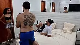 bastidores da gravação da primeira vez no canal da victoria ferraz, gozando varias vezes e ganhando muito leite com monster cock