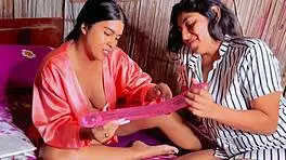 She puts it deep inside, hot stepmother and stepdaughter play with pussies toy moaning wet vagina scissoring femdom