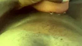 muscular bodybuilder sneaks big black cock toy into tight white pussy for intense solo orgasm