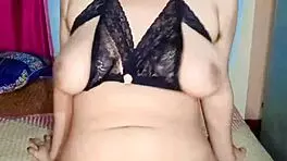 Alisha Bhabhi's Huge Natural Tits And Moaning Pussy Action