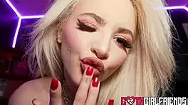 inked hottie lola fae shows body before wild pussy licking and riding