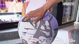 busty latina vick valencia gets oiled and fucked deep by a stranger in casting 😍 cumshot all over her big ass