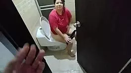 spied on curvy colombian stepsister in bathroom, she forces big ass fuck.