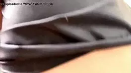 horny german babe in latex likes big cock