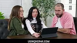 In this casual tale, the freeuse teens get wild with each other while Theodora Day joins the fun.