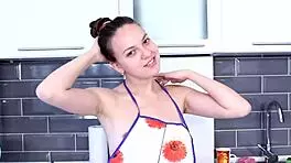 Do you want me to cook you something naked and with a hairy pussy? 😏