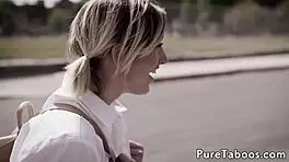 I share my cock with adorable teens in a kinky threeway