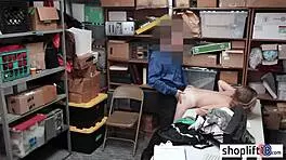 Petite teen gets busted and fucked by bad cop at office 😏
