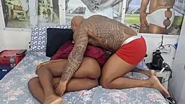 Wearing Just Panties To Tease In Lingerie With Moaning And Spitting