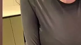 My milky stepmom licks her own nipples 😋