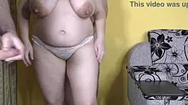 chubby wife joins two guys for an intense group session leading to multiple surprises in amateur fun