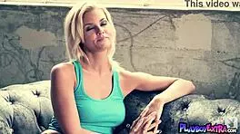 i'm the mischievous blonde diva hunter mccloud slowly undressing my sexy satin lingerie for you