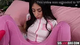 My Stepsister's Yoga Pants Got Ripped, So I Fucked Her Right There