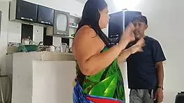 My perverted neighbor came for sugar and fucked my huge ass! 😋