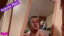 Lick my hairy bush, dakota begs in shower