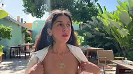 Friend Cums On Face In Cafe For Sperm Food.