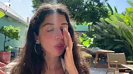 Friend Cums On Face In Cafe For Sperm Food.