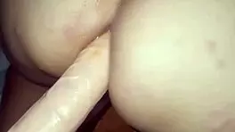 mother-in-law records anal dildo, pays with small fuck to stepson