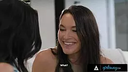 gorgeous besties katrina colt and scarlett alexis let their lust take over in lesbian encounter