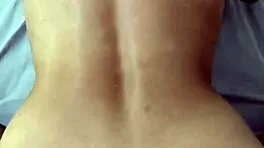 Young Wife Lets Friend Cum on Belly Quickly