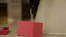 PETITE 18+ GIRL GETS TABOO ANAL FUCKING WITH NECKLACE FOR INTENSE PLEASURE.