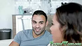 Naughty Teen Princess Gets Doggystyled by Lucky Stepbro with Facial and Big Ass Action