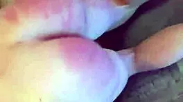 She loves feet and gets spanked for it