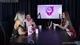 Compilation features Tati Weg in Bora Cast with Bruna Carlos in sheer red lingerie scenes