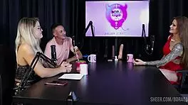 Compilation features Tati Weg in Bora Cast with Bruna Carlos in sheer red lingerie scenes