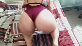 I watch this latina play with her vagina