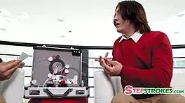 Watching step dad fuck our step sisters in inception