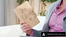 modern-day sins - dilf makes petite babysitter kimmy kimm squirt multiple times & cums in her mouth!