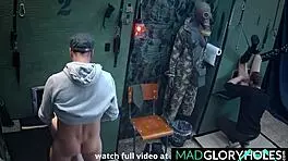 she bends over for gangbang double penetration in tight hole