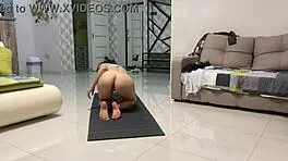 Angie elif hot small 18+ tits brunette love play pussy after yoga