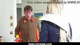 Hot Thanksgiving Dinner Turns into Wild Groupsex Orgy with Squirting Teens and Milfs - Chanel Camryn Tiffani Madison Mike Mancini Rion King!