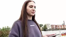 German Scout Picks Up Teen Emma Evans For Hard Casting Fuck