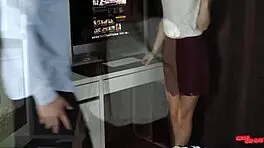 The Boss Fucked His Young 18+ Secretary Creampie Close Up with Natural Tits and Wet Pussy