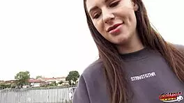 German Scout Picks Up Teen Emma Evans For Hard Casting Fuck
