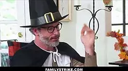 Hot Thanksgiving Dinner Turns into Wild Groupsex Orgy with Squirting Teens and Milfs - Chanel Camryn Tiffani Madison Mike Mancini Rion King!