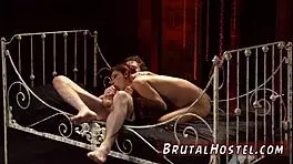 young blonde teen 18+ masturbates on cam, bound in bondage, what does she do next?