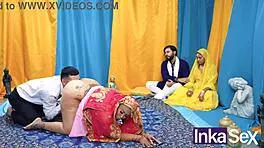 curvy indian milf seduces with huge natural tits in taboo flashing