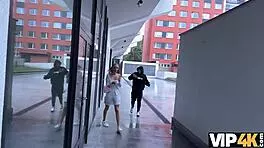 hey, this young czech beauty is cheating on her bf right in front of him! 😏