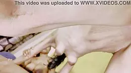 Hot friends in threesome orgy with face fucking and riding