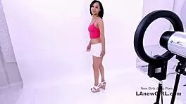 Cute Teen 18+ Brunette Experiences Intense Fucking During Her Sexy Modeling Casting Interview