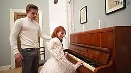 Piano Teacher Fucks Cute Redhead Student