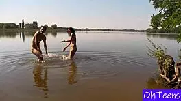 i's out here with big tits erika & karol in public outdoor czech amateurs scene