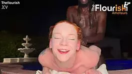 Trailer Miami Poolside Fucking By Amy Quinn And Prophet On Flourish Amateurs. Petite redhead squirts on big black cock sideways.